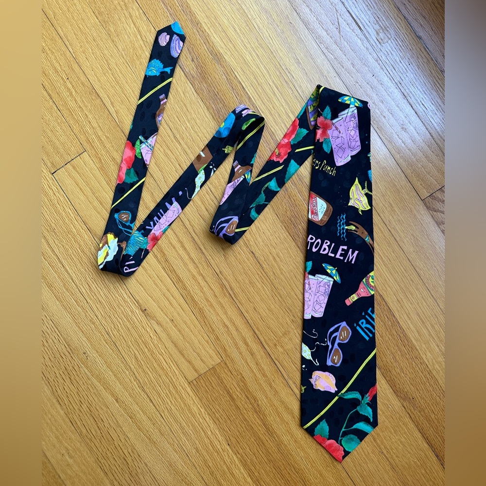 Nicole Miller vintage 1990s silk tie